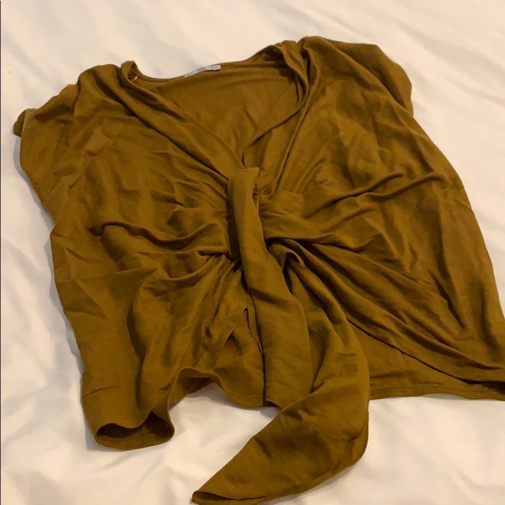 Zara Mustard Top